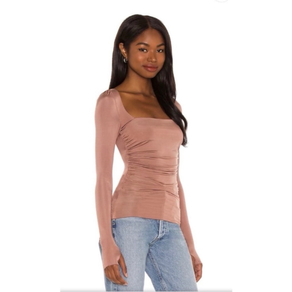 Free People Wind‎ Down Long Sleeve Blouse Top